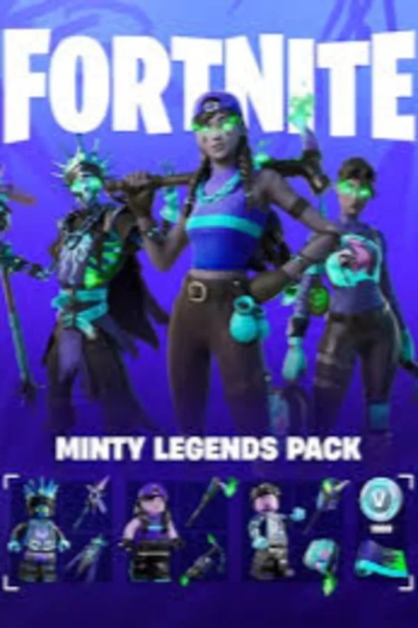 🔥 Minty Legends Pack | 1000 V-Bucks + 3 Скина + 3 Кирки + Обёртк